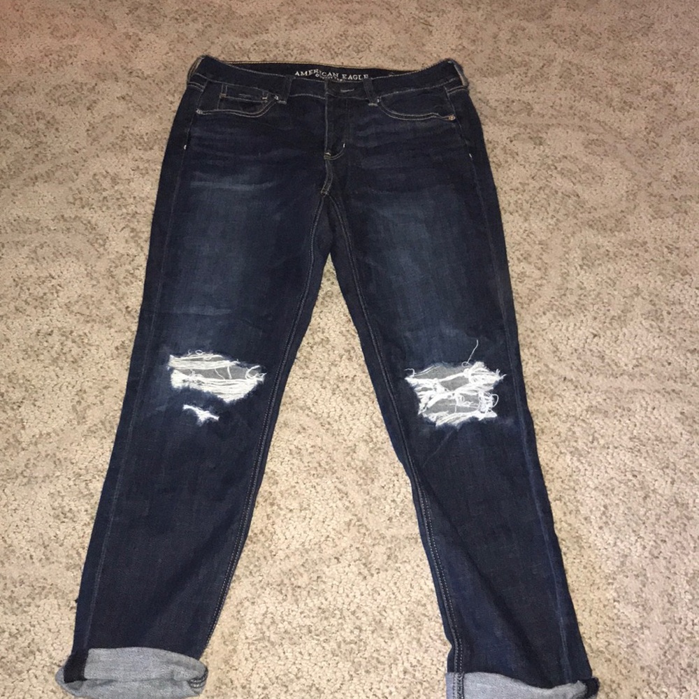 High waisted tom girl jeans